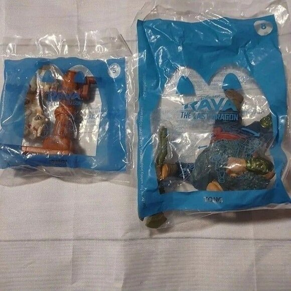 McDonald's Other - McDonald's HAPPY MEAL TOYS-DISNEY RAYA-2-NEW-ONGI & TONG